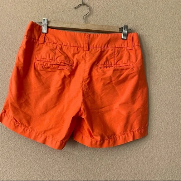 J. Crew Neon Orange Chino Shorts- Size 2 - Picture 2 of 6